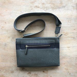Rothy's Dual Zip Crossbody Sage Green